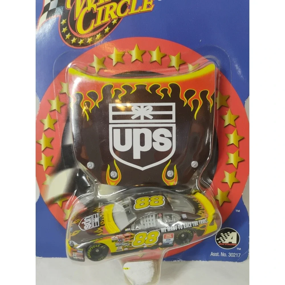 Dale Jarrett 2001 #88 'UPS' Ford Taurus Flames Winner's Circle 1/64 Scale Nascar